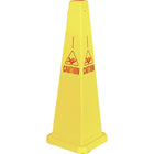 SCN Industrial - Cônes De Déviation Lamba « Caution », Anglais Avec Pictogramme, paquet de 2-Type d'affichage Vertical