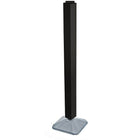 Azar Displays – Tour d’affichage standard à panneaux perforés emboîtables sur 4 côtés, 48 x 4 x 4 po, noir (700225-BLK)-Pivote sur une base lestée