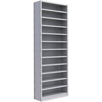 Metalware – Étagère enclenchable RK421, 13 tablettes, 36 x 18 x 100 po, gris pâle-Système de tablettes ajustables offrant un espace de rangement solide, mais économique qui convient à vos besoins