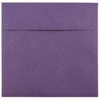 JAM Paper Enveloppes carrées format invitation avec fermeture gommée, 8 1/2 x 8 1/2 po, violet foncé, 1000/paquet-Violet foncé
