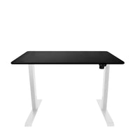 AnthroDesk - Bureau assis/debout electrique - Starter Blanc avec une surface de travail BM 48" x 30"-Bureau debout non programmable avec boutons haut et bas.