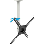 Support plafond pour téléviseur à écran plat/incurvé, télescopique, pivot et inclinaison, télés de 29 po à 65 po/74 cm à 165 cm-Support pour plafond (télescopique, pivot, inclinaison)