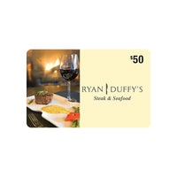 Carte-cadeau Ryan Duffy de 50 $-Vous ne pouvez pas gagner des milles par le biais d’achats avec cartes-cadeaux.