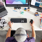 Clavier éclairé sans fil avancé pour Mac Logitech MX Keys - Gris cosmique-Rechargeable par USB-C. 10 jours avec une charge complète - ou 5 mois avec le rétroéclairage éteint