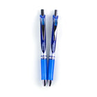 Stylos EnerGel à gel liquide de Pentel, pointe rétractable, 0,7 mm, bleu, paquet de 2-L’encre intense et vive sèche rapidement, sans bavures ni taches.