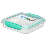 Contenant à sandwich Sistema, 450 ml, couleurs variées-Fermeture Sistema à verrouillage facile et joint d'étanchéité flexible.