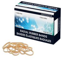 Merangue - Élastiques - 2 x 1/8 po - Boîte de 1/4 lb  - Paquet de 10-Élastiques économiques, idéal pour regrouper des documents, des articles et des colis