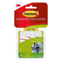 Command™ – Paquet prime de petites bandes pour affiches 17024C-VP-Tient fermement, s'enlève proprement, s'applique facilement, convient à une variété de surfaces