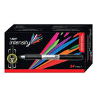 Marqueur Permanent BIC Intensity Grip-Pointe Fine - Noir-Paquet de 24-Marqueur permanent