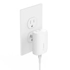 Belkin - Chargeur mural BoostCharge USB-C PD 3.0 PPS avec câble USB-C-La technologie PPS détecte l'appareil connecté et négocie la bonne quantité d'énergie nécessaire pour la charge idéale