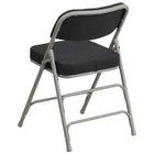 Flash Furniture – Chaise pliante courbée Hercules, métal double charnière, triple renfort, capitonnée, noir (AWMC320AFBK)-Mousse ignifuge CA117