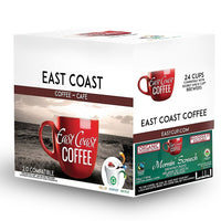 East Coast Coffee – Mélange bio du petit déjeûner Mornin' Screech, torréfaction légère, velouté, recyclable, paq./24-Recharges K-cup