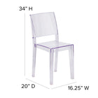 Chaise d’appoint transparente empilable série Phantom (FH-121-APC-GG)-8