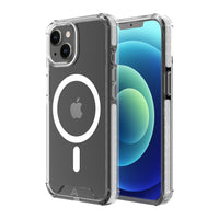 AXS - PROShield etui transparent compatible avec MagSafe teste contre les chutes pour Apple iPhone 13, Givre-Coin renforçis absorbent les chocs en creant un coussin d'air entre l'appareil et les surfaces