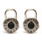 Master Lock - Dudley Cadenas à combinaison  - paquet de 2-Arceau en acier trempé pour une résistance accrue aux objets tranchants