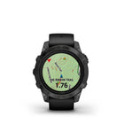 Garmin - Epix Pro Standard Edition - 47mm Gris ardoise avec bande noire-NOUVELLES superpositions de cartes météorologiques : pour aider à améliorer la connaissance de la situation, les superpositions de cartes météorologiques fournissent des informations de prévision en temps réel, notamment la couverture nuageuse, la vitesse et la direction du vent, la température et les précipitations