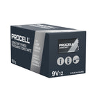 Duracell - Piles alcalines 9 V Procell - paquet de 12-Emballés en vrac et codés individuellement par date pour une gestion efficace des stocks