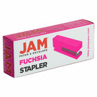 JAM PAPER - Agrafeuse de Bureau Moderne, Rose-Taille : 6 x 2,5 x 1,125 pouces