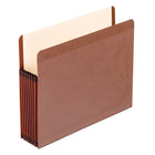 Pochette extensible doublée Pendaflex – Extension de 7 po – Format lettre – Fibre rouge-Soufflets renforcés en nylon entièrement doublés