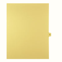 Markmaker - 25 tabs/PQT, 5 PQT/Boite, Intercalaires imprimes Legal, Chamois, 1/15th coupe| format lettre, sans trous, Numero 84-Intercalaires imprimes Legal