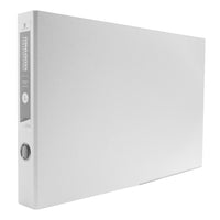 Bindertek - Reliure de format grand livre à 3 anneaux de première qualité - 2 po - feuilles de 11 x 17 po - blanc-Capacité de 525 feuilles