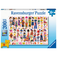 Ravensburger - puzzle Amitié florale​ 200 pièces -À propos de ce puzzle de 200 pièces XXL : Célébrez le lien joyeux de l'amitié féminine avec notre puzzle festif « Fleurs et amis