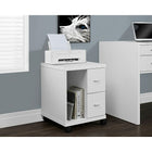 Monarch Specialties - 7055 Credence 2 Tiroirs - Blanc-Surface de taille généreuse pour y placer une imprimante ou mettre en valeur votre objet favori