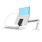 Poste de station de travail de bureau de 22 - 35 po avec port USB de North Bayou - - FC40, Blanc-Poids supporté: 4,4 -33 lbs