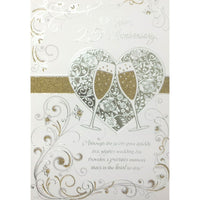 Rosedale – Cartes de souhaits et enveloppes, For Your 25TH Anniversary, 5 1/2 x 8 po, 12/paquet (15006)-Imprimé sur du papier cartonné non couché de haute qualité
