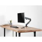 Uplite - Support de bureau à ressort à gaz pour moniteur unique, entièrement réglable, jusqu'à 32", noir-Installation facile et placement du moniteur sans outil avec une présentation parfaite du contrepoids dans toutes les directions