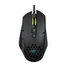 Havit Wired RGB Backlit 3200DPI Honeycomb Design 7 Buttons Gaming Mouse - Black-7 boutons