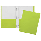 Staples - Portfolio à deux pochettes et à pinces - vert citron-Portofolio à deux pochettes et pinces, lime