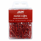 JAM PAPER - Colore norme 1" Trombones, Rouge, 3 Paquets de 100-La couleur rouge