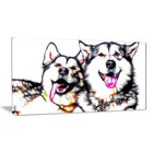 Designart – Art sur toile, copains husky (PT2409-32x16)-Impression