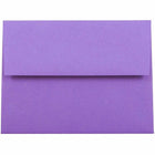 JAM Paper Enveloppes recyclées à fermeture gommée Brite Hue, format livret, 4 3/8 x 5 3/4 po, violet, paq./100-Violet