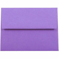 JAM Paper Enveloppes recyclées à fermeture gommée Brite Hue, format livret, 4 3/8 x 5 3/4 po, violet, paq./100-Violet