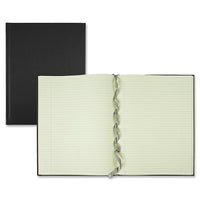 Winnable – Cahier de luxe avec signet, 152 feuilles, 11 x 8 1/2 po, noir-Cahier de luxe avec reliure cousue en section de grande qualité et couverture tendance en similicuir texturé
