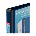 Staples – Reliure Better Binder, 1 po, bleu-Pochette verticale intérieure non collante pour garder les feuilles en place