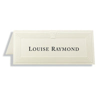 St. James™ – Marque-places gaufrés Overtures® Capital, ivoire, paq./1500-Papier bond de qualité supérieure de 47 lb, simple mais élégant