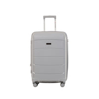 Air Canada - Valise rigide à roulettes pivotantes de 24 po Optimum Collection - Gris clair-Construit en polypropylène