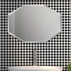 Mirrorize - Miroir Mural Octogonal Sans Cadre - 28" x 22" - Argent-Imagerie réfléchissante solide