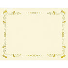 St.Jamesâ„¢ Papier de qualité supérieure à motif Laurel, feuille d'or, ivoire, paq./15-11 x 8 1/2 po