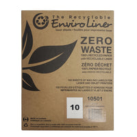 Labelcraft Products  - Étiquettes Zéro Déchet - 4" x 2" - 1500 Étiquettes-Étiquette permanente