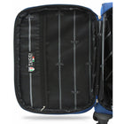 TUCCI Italy - TURISTA Valise à roulettes 30 po - Bleu-Poignées en gelée souple