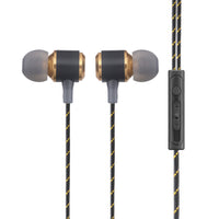 General Supply Goods + Co - Écouteurs intra-auriculaires filaires USB-C métalliques avec étui - Noir-Métalliques et noir