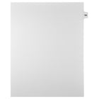 Markmaker - Intercalaires imprimes Legal, Blanc, 1/15th coupe, format lettre, sans trous, 25 tabs/PQT, 5 PQT/Boite, Numero 182-Intercalaires imprimes Legal
