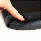 Fellowes - Tapis de souris/Repose-poignets Plush Touch - noir-Le matériau doux et perméable à l'air résiste à l'usure quotidienne