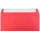 JAM Paper #10 Enveloppes Peel and Seal recyclées - 4 1/8" x 9 1/2" - Rouge - Paquet de 50-Couleur : Enveloppe rouge