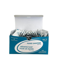 Désinfectant pour les mains à usage unique TAVOS 1,5ml 72% IPA v/v - 4 paquets de 125-1,5 ml (0,05 fl oz) par paquet