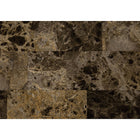 Monarch Specialties - 7983S Table D'Appoint - 44 po L/Espresso Dessus Marbre-Étagère du bas ouverte pour du rangement